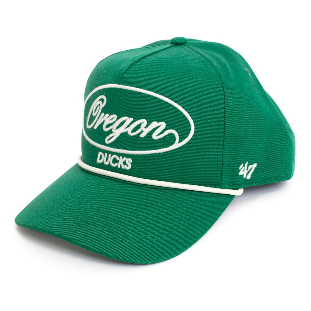 Ducks Spirit, Green, Curved Bill, Cotton, Accessories, Unisex, Brand 47, Foundational, Hitch, Rope, Adjustable, Hat, 925216